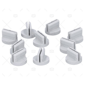 TENAX TOPE GUIA PVC NEGRA LOXX