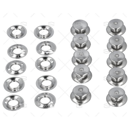BROCHE TENAX HEMBRA 15mm INOX HD *(10) LOXX