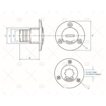 TAPON DE CUBIERTA ALU RANURADA ALLEN BROTHERS