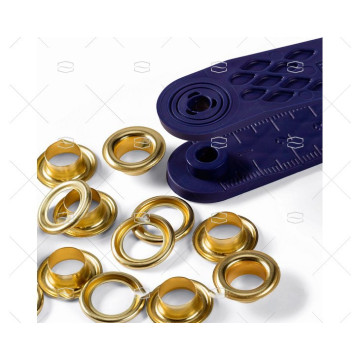 OJAL SURTIDO LATON DORADO 8mm (24) PRYM