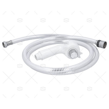 DUCHA BLANCA DOBLE SALIDA AGUA ARAVON