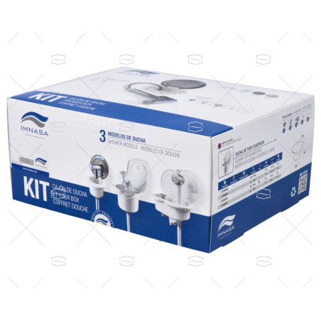 KIT DUCHA CON TUBO DE 3m + SOPORTE