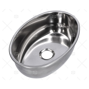 FREGADERO OVALADO INOX CAN