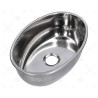 FREGADERO INOX OVALADO