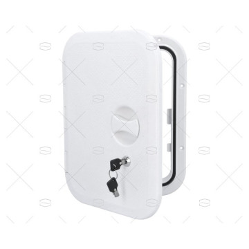 TAPA 280x375mm BLANCA C/LLAVE