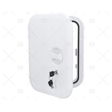 TAPA 280x375mm BLANCA C/LLAVE