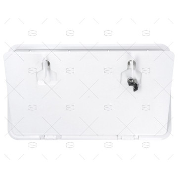 TAPA REGISTRO BLANCA CON LLAVE 600 x 350 mm