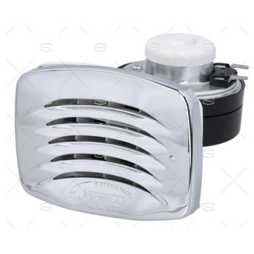 BOCINA 12V CROMADA 110x89 MARCO