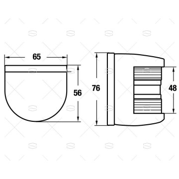 LUZ NAVEGACION BICOLOR LED 12V