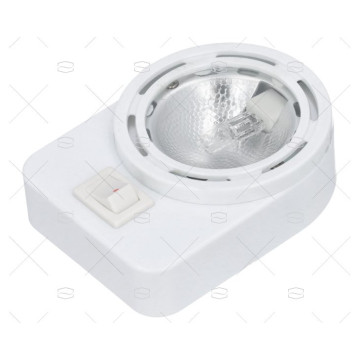 PLAFON HALOGENO 12V CON INTERRUPTOR