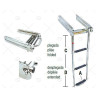 ESCALERA INOX AJUST. C/CIERRE 3P. 254mm