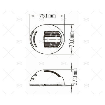 LUZ NAVEGACION BABOR 12V BLANCA