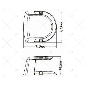 LUZ NAVEGACION BICOLOR LED 8-30V INOX