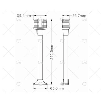 LUZ TOPE Y ALCANCE LED 12V