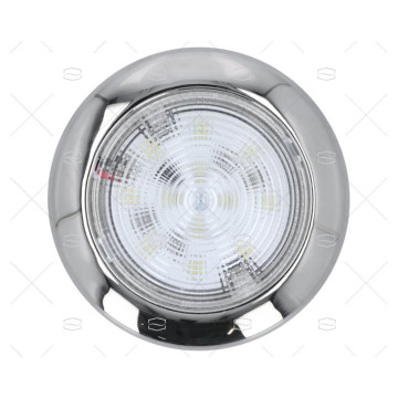 PLAFON DE SUPERFICIE REDONDO LED 12V INOX