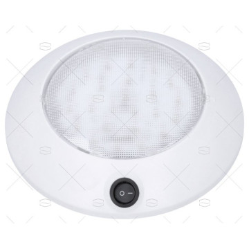 PLAFON DE SUPERFICIE REDONDO LED 12V PVC BLANCO