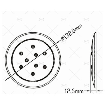 PLAFON DE SUPERFICIE LED 12V INOX