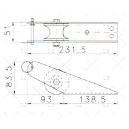 PUNTERA 231.5mm INOX