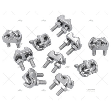 SUJETACABLES INOX 5mm (10u)