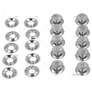 BROCHE TENAX HEMBRA 15mm INOX HD *(10) LOXX