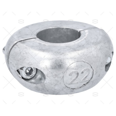 ANODO ZINC COLLARIN 22mm PLANO