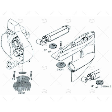 ANODO ZINC KIT PARA MERCURY ALPHA 1 G.1 ZINETI