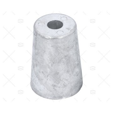 ANODO ZINC PUNTA EJE 40mm CHAVETEADO