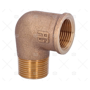 CODO BRONCE M-H 90º 3/4" GUIDI CODO BRONCE M-H 90º 3/4" GUIDI (20)