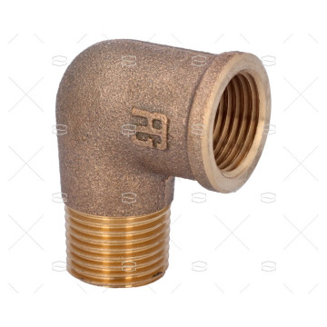 CODO BRONCE M-H 90º 1/2" GUIDI CODO BRONCE M-H 90º 1/2" GUIDI (20)