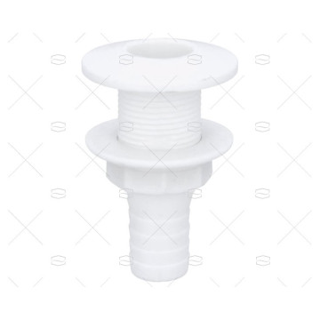 PASACASCO EN PVC BLANCO 1"x25mm