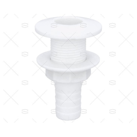 PASACASCO EN PVC BLANCO 1"x25mm