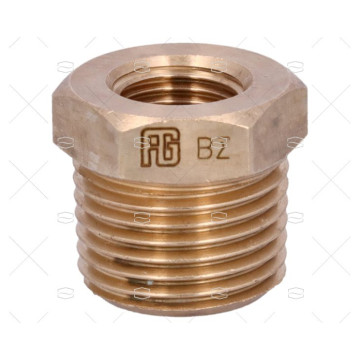 REDUCCION BRONCE M-H 1/2"-1/4" GUIDI