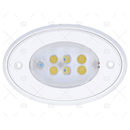 LUZ PLAFON 6LED OVALADO