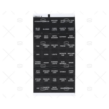 PANEL ELECTRICO 5 LED 12V ON/OFF VOLTIMETRO