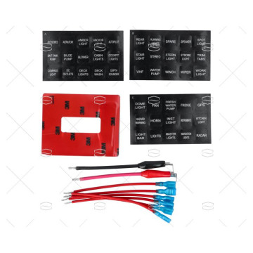 PANEL ELECTRICO TOUCH CONTROL 6P 12V