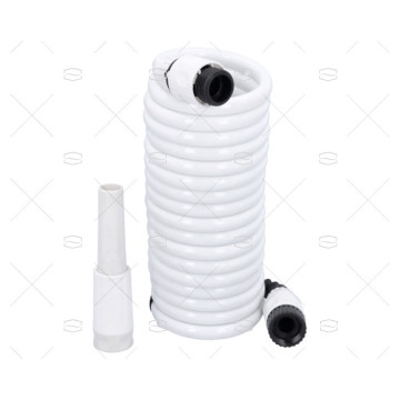 MANGUERA ESPIRAL BLANCA 4.5MTS C/DIFUSOR