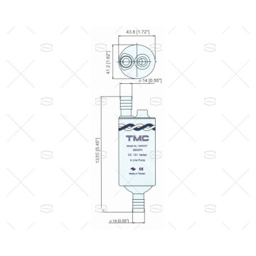 BOMBA DE LINEA 280GPH 12V