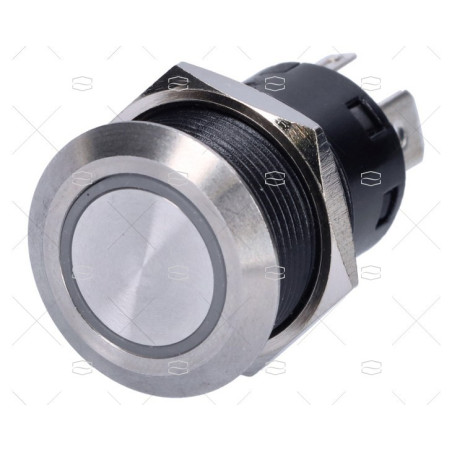 INTERRUPTOR LED PUSH 20A AZUL