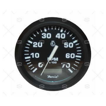 TACOMETRO UNIVERSAL CON CUENTA HORAS 4000/7000RPM FARIA