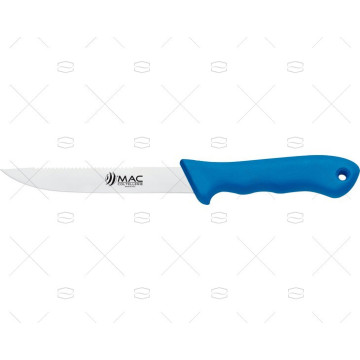 CUCHILLO PESCA SR CON FUNDA AZUL 27.5-H15cm MAC COLTELLERIE