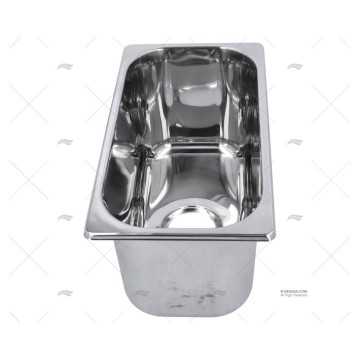 FREGADERO INOX RECTANGULAR ESTRECHO BARKA