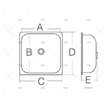 FREGADERO RECTANGULAR INOX DESAGUE CENTRAL BARKA