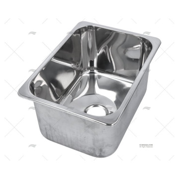 FREGADERO RECTANGULAR INOX 360 x 265 mm