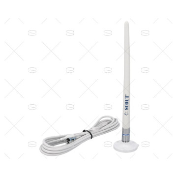 ANTENA AM-FM FLEXIBLE 25Cm SCOUT