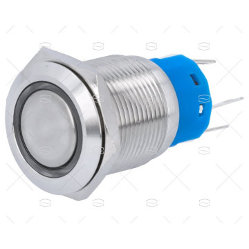 INTERRUPTOR PUSH-OFF 12V CON LED ROJO 5A