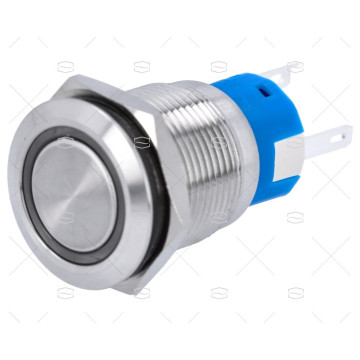 INTERRUPTOR PUSH-OFF 24V CON LED AZUL 5A