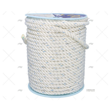 CABO POLYESTER 16mm BLANCO 100m