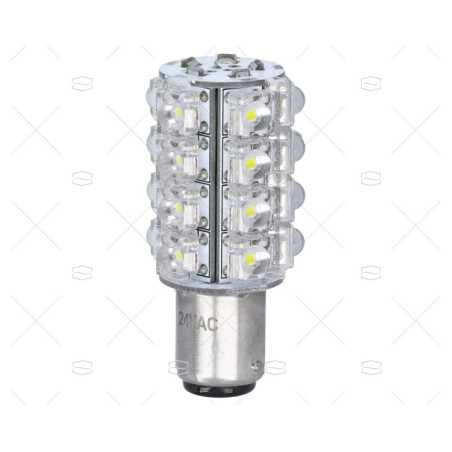 LAMPARA BAY15D- LED 24V BLANCO/ROJO