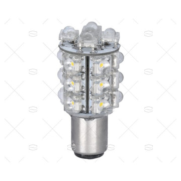 LAMPARA BAY15D+- 12V LED BLANCO 57x2