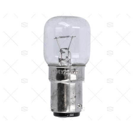 LAMPARA BA15D 24V 25W 45x68 CRISTAL CLA